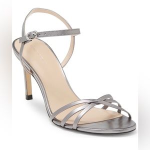 Stuart Weitzman Starla 80 Ankle Strap Gunmetal Sandal Size 7. NIB.